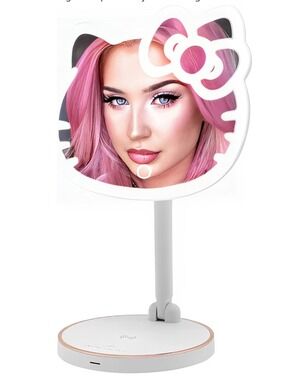 Impressions Hello Kitty LED Rechargeable Makeup Mirror 360 Rotation New